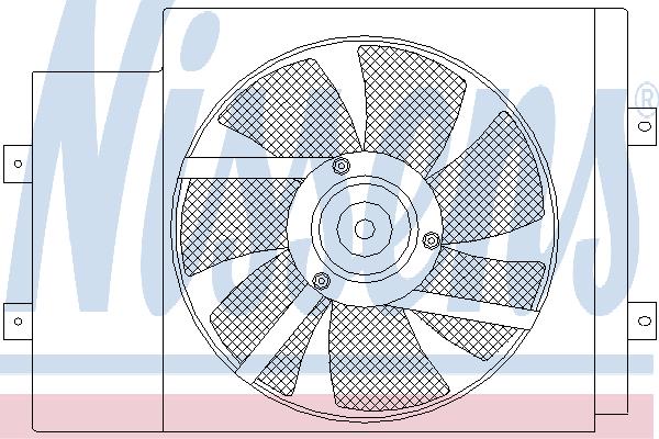 Nissens 85594 Hub, engine cooling fan wheel 85594