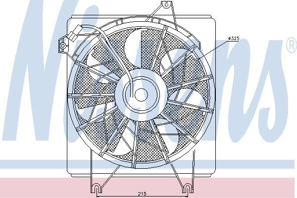 Nissens 85622 Hub, engine cooling fan wheel 85622