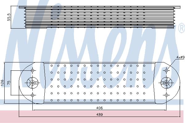 Nissens 90766 Oil cooler 90766