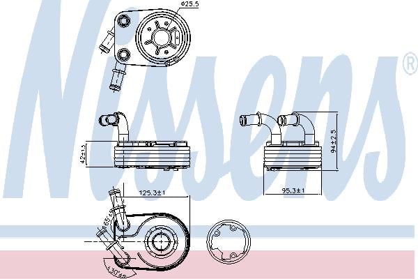 Nissens 90794 Oil cooler 90794