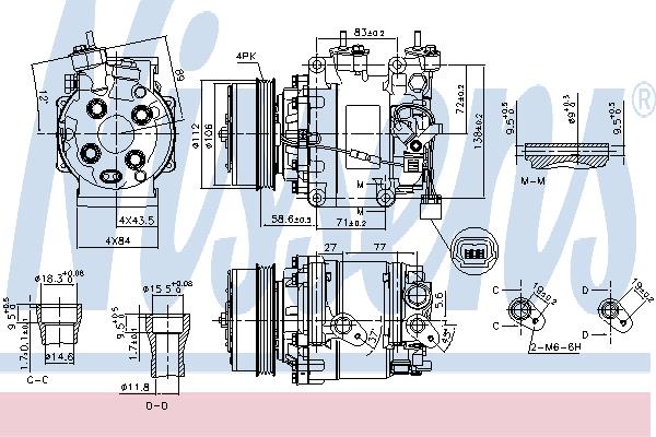 Nissens 890155 Compressor 890155