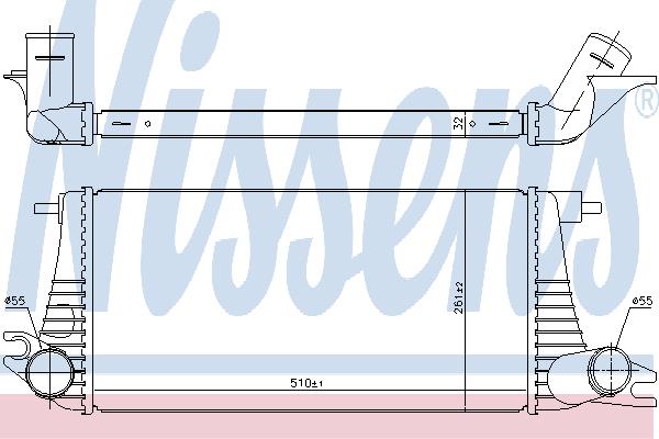 Nissens 96393 Intercooler, charger 96393