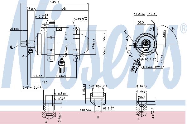 Nissens 95509 Dryer, air conditioner 95509