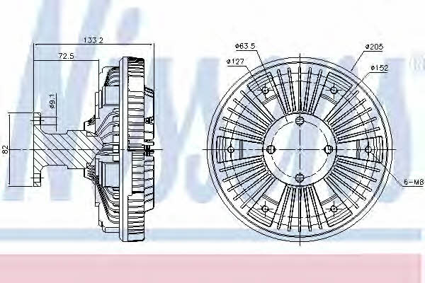 86035 Nissens Fan clutch
