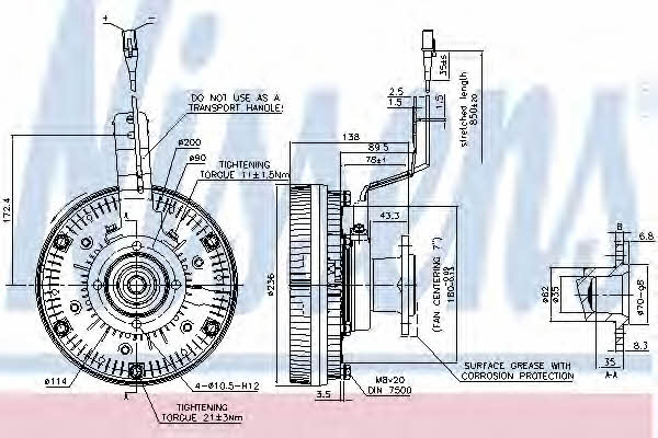 86079 Nissens Fan clutch