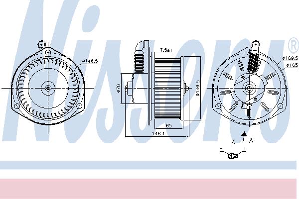 Nissens 87204 Fan assy - heater motor 87204
