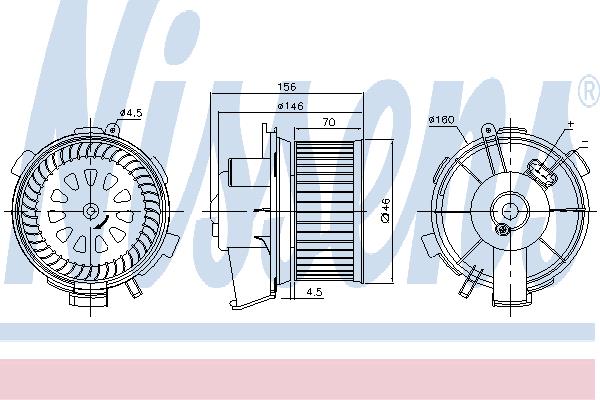 Nissens 87181 Fan assy - heater motor 87181