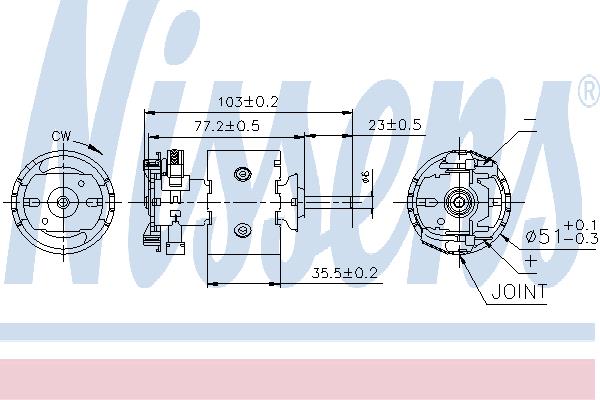 Nissens 87097 Fan assy - heater motor 87097