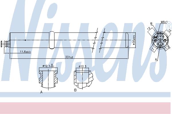 95589 Nissens Dryer, air conditioner