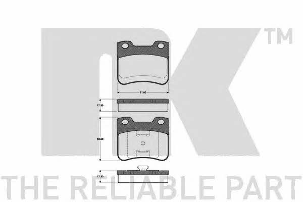NK 221935 Brake Pad Set, disc brake 221935