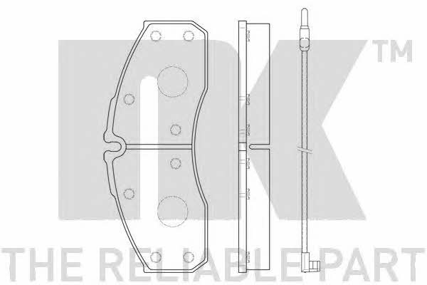 NK 222395 Brake Pad Set, disc brake 222395