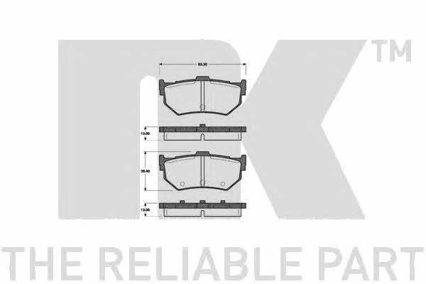 NK 222611 Brake Pad Set, disc brake 222611