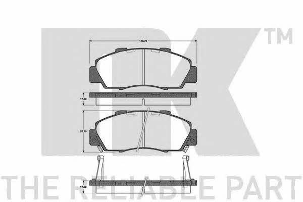 NK 222632 Brake Pad Set, disc brake 222632