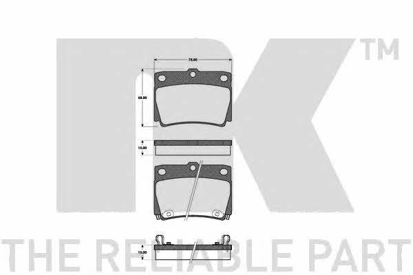 NK 223030 Brake Pad Set, disc brake 223030