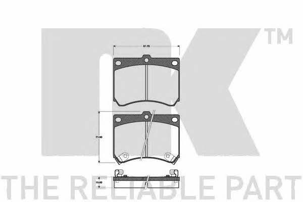 NK 223221 Brake Pad Set, disc brake 223221