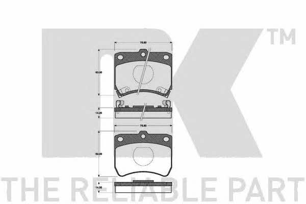 NK 223230 Brake Pad Set, disc brake 223230