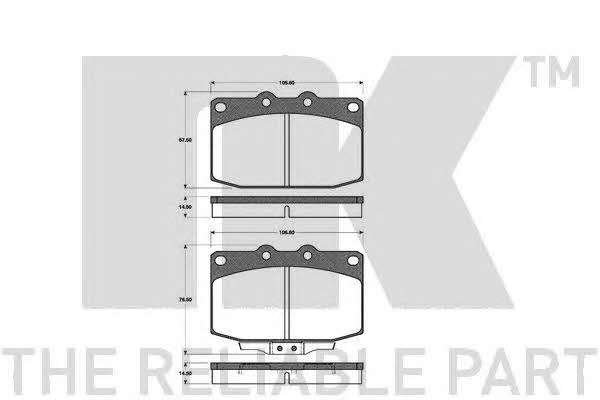 NK 223231 Brake Pad Set, disc brake 223231