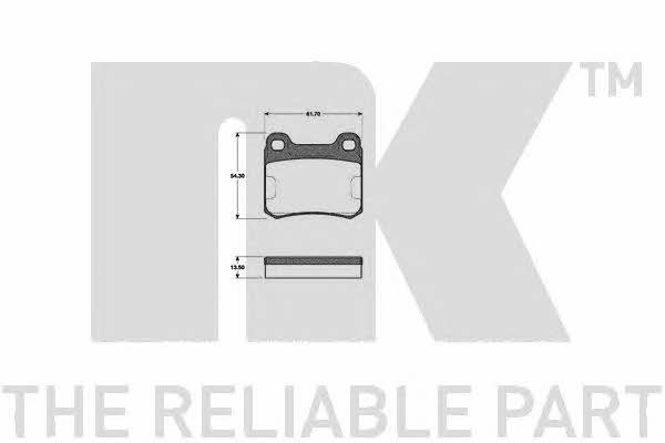 223306 NK Brake pad set