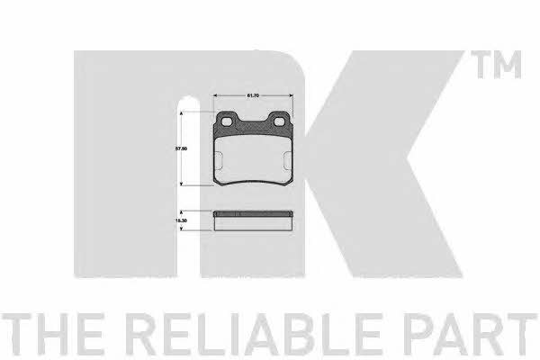 NK 223310 Brake Pad Set, disc brake 223310