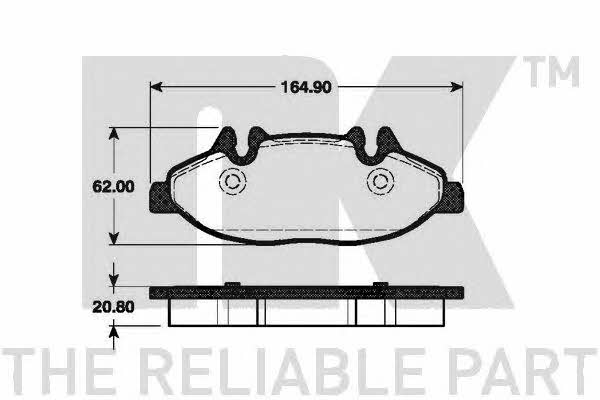 NK 223351 Brake Pad Set, disc brake 223351