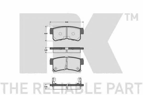 NK 223422 Brake Pad Set, disc brake 223422