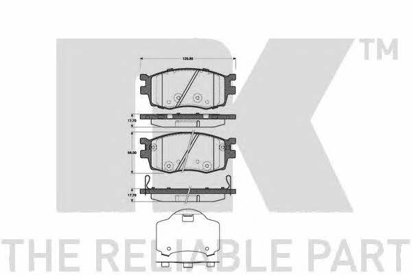 NK 223520 Brake Pad Set, disc brake 223520