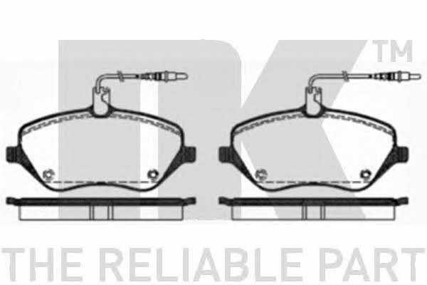 NK 223744 Brake Pad Set, disc brake 223744