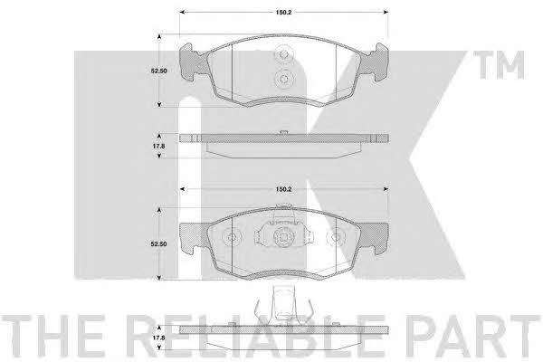 NK 223958 Brake Pad Set, disc brake 223958