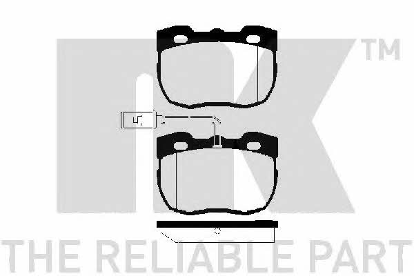 NK 224014 Brake Pad Set, disc brake 224014