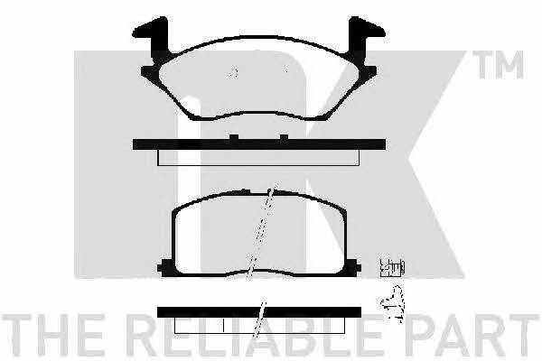 NK 224532 Brake Pad Set, disc brake 224532