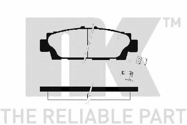 NK 224537 Brake Pad Set, disc brake 224537