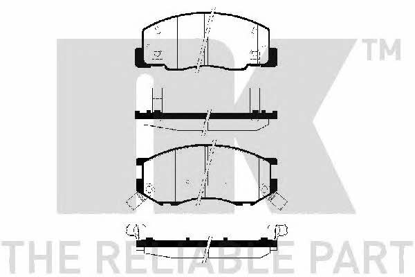 NK 224545 Brake Pad Set, disc brake 224545