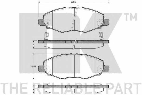 NK 224590 Brake Pad Set, disc brake 224590