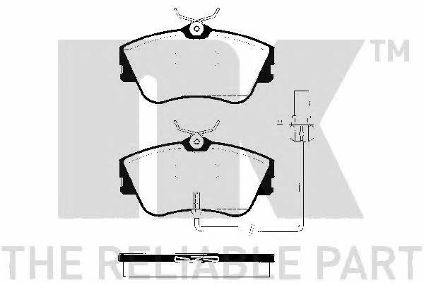 NK 224751 Brake Pad Set, disc brake 224751