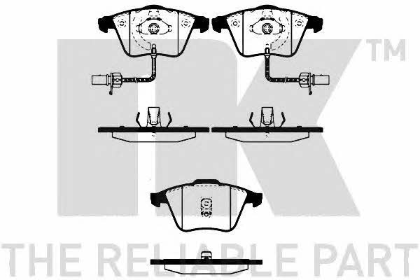 NK 224758 Brake Pad Set, disc brake 224758