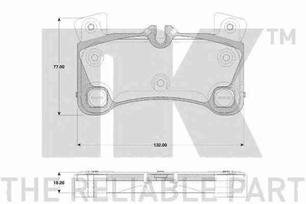 NK 224799 Brake Pad Set, disc brake 224799