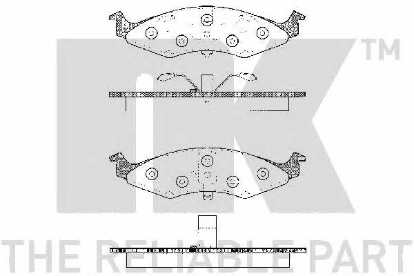 NK 229313 Brake Pad Set, disc brake 229313