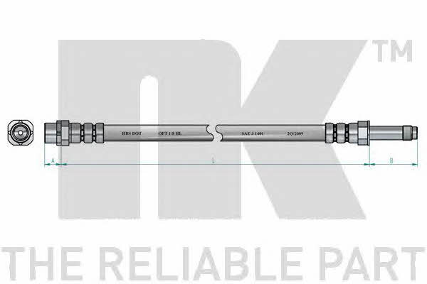 Flexible brake pipe BMW Z4: 851511 NK Brake Hose