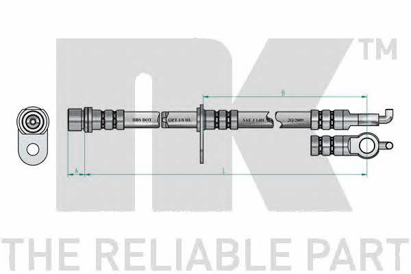 NK 8545123 Brake Hose 8545123 8545123 NK Brake Hose