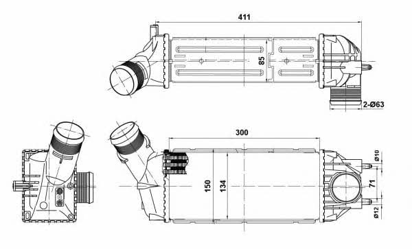 NRF Intercooler, charger – price 376 PLN