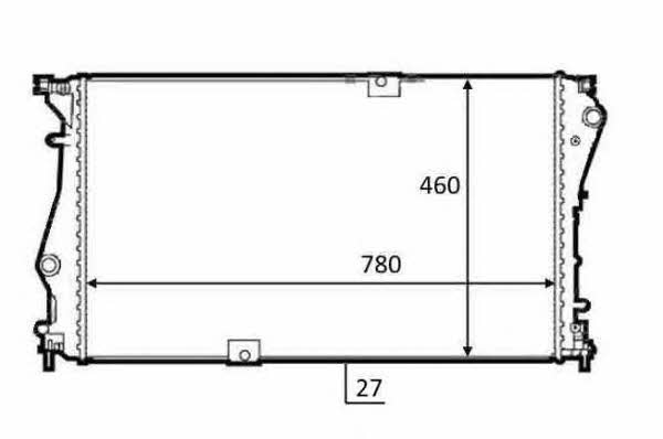 NRF 58498 Radiator, engine cooling 58498