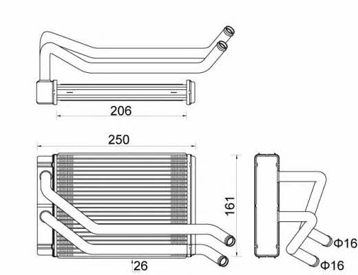 NRF Water Tank, radiator – price 200 PLN