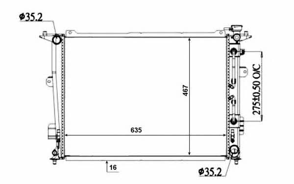NRF Engine cooling radiator – price 502 PLN
