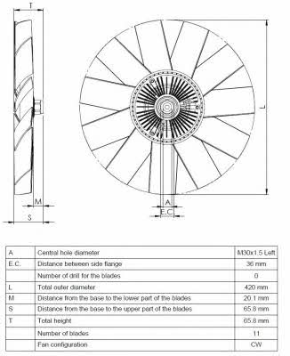 NRF 49542 Viscous coupling assembly 49542