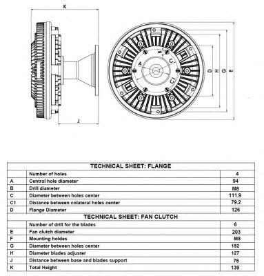 NRF 49148 Viscous coupling assembly 49148