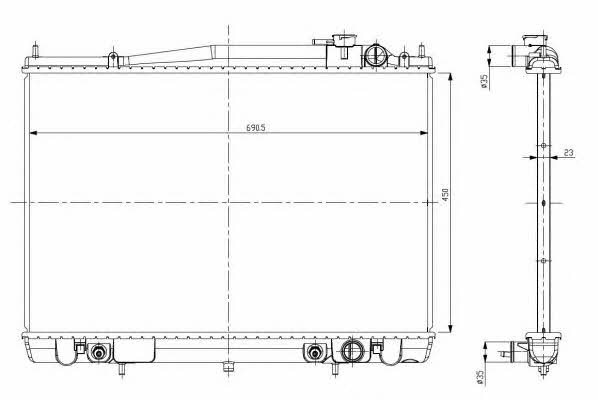 56084 NRF Engine cooling radiator
