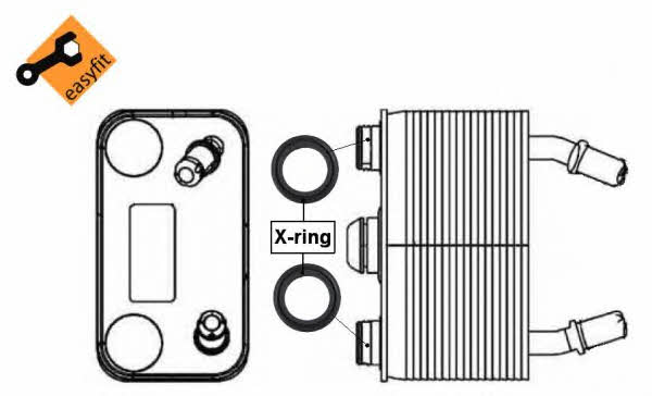 NRF Oil cooler – price 271 PLN