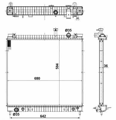 56082 NRF Engine cooling radiator