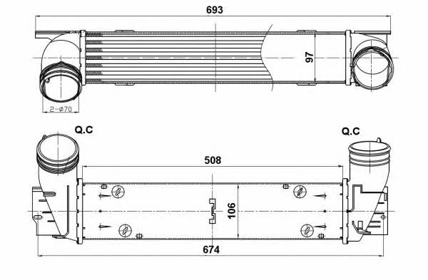 NRF Intercooler, charger – price 524 PLN