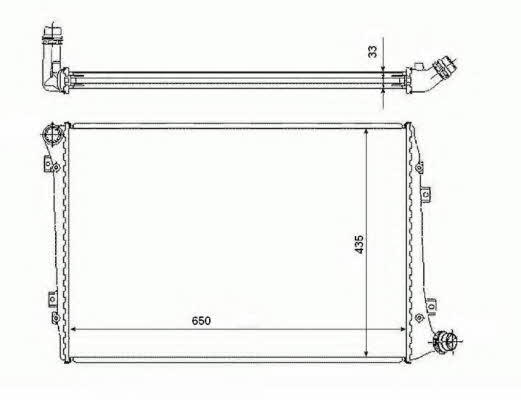 NRF 56126 Radiator, engine cooling 56126